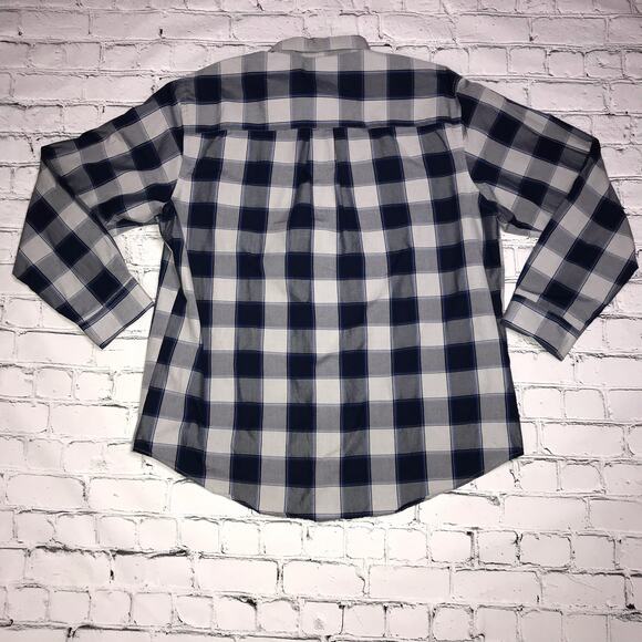 Blue Medium Square Button Down Shirt - Picture 4 of 9